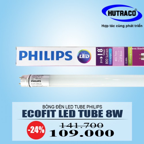 Bóng đèn Philips EcoFit LED Tube 8W 765